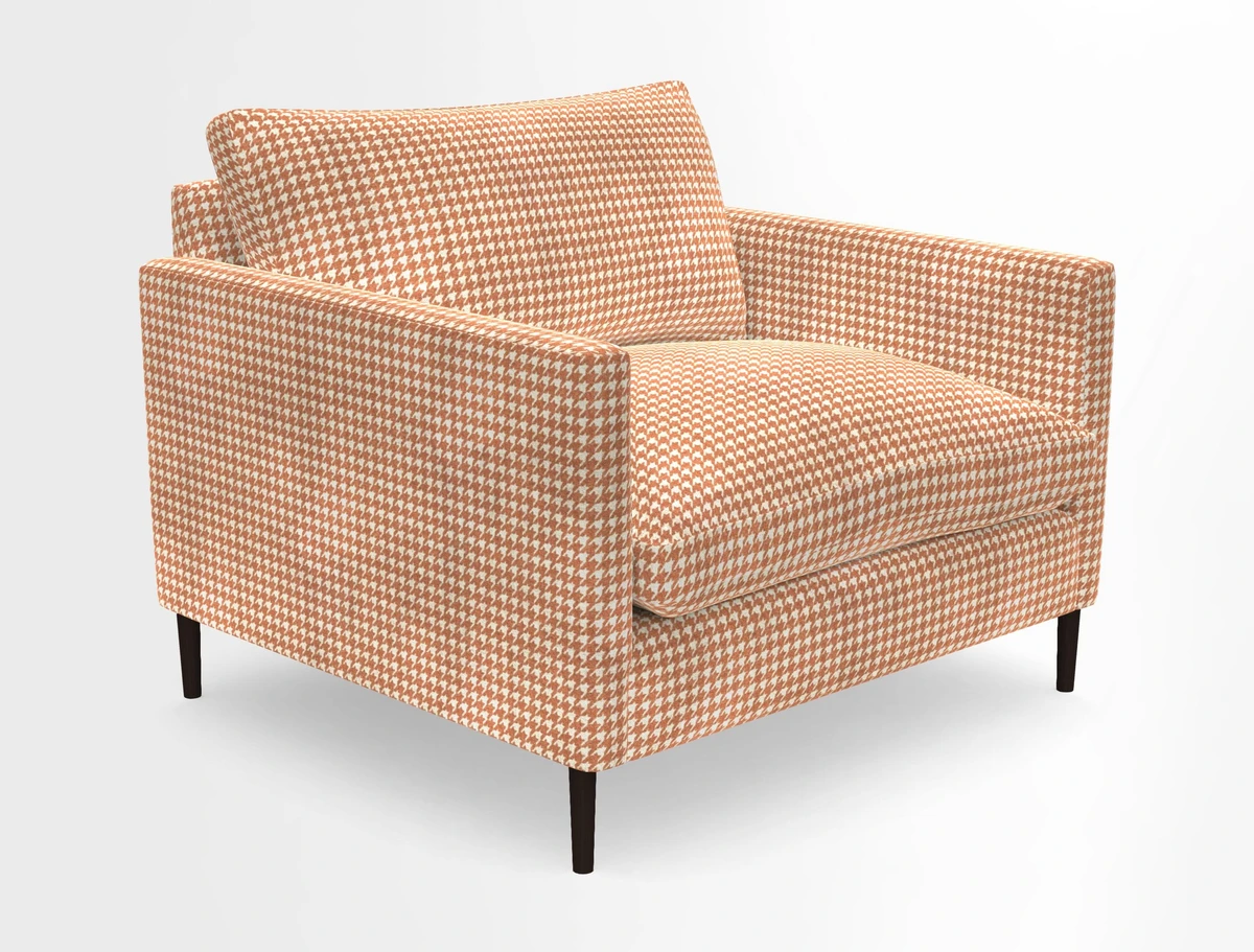 Heyshott Snuggler in Two Tone Plain Biscuit. Loose cover option available