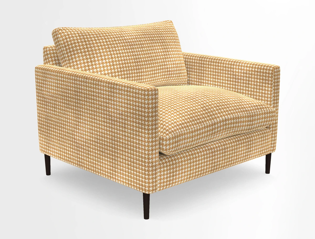 Heyshott Snuggler in Two Tone Plain Biscuit. Loose cover option available