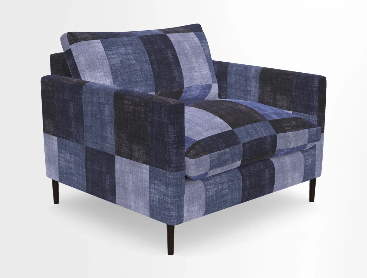 Heyshott Snuggler in Two Tone Plain Biscuit. Loose cover option available