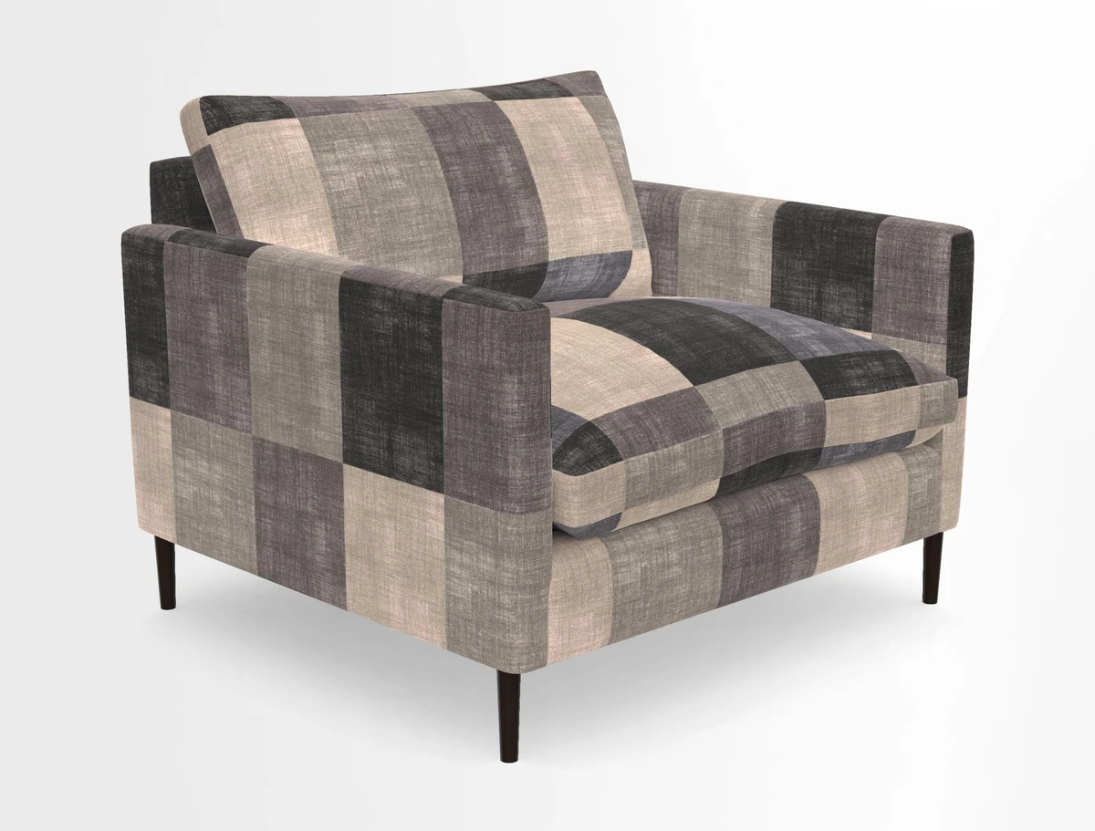 Heyshott Snuggler in Two Tone Plain Biscuit. Loose cover option available