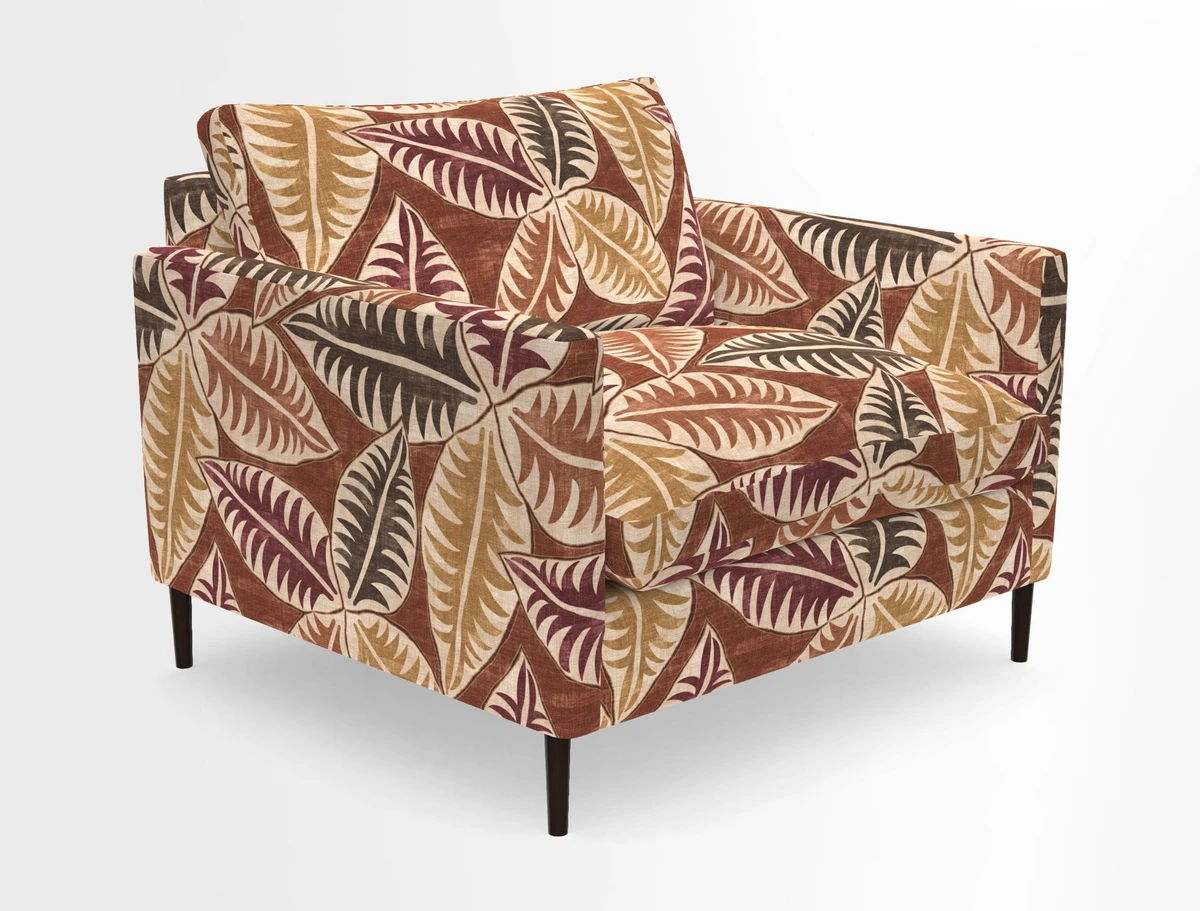 Heyshott Snuggler in Two Tone Plain Biscuit. Loose cover option available