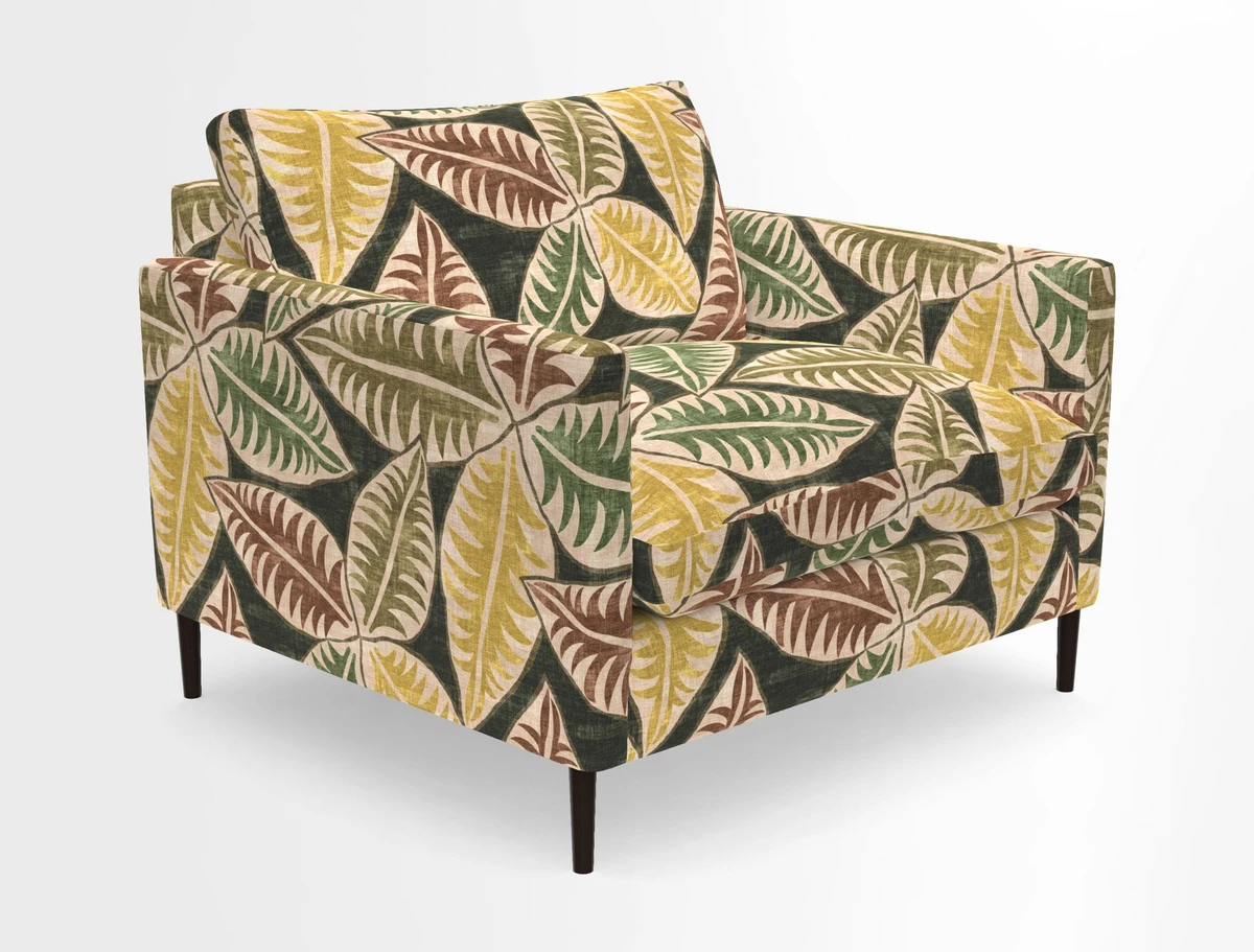 Heyshott Snuggler in Two Tone Plain Biscuit. Loose cover option available