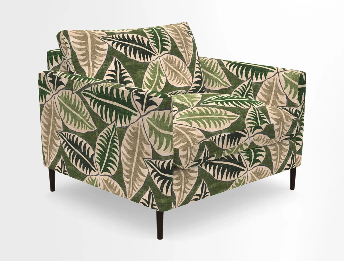 Heyshott Snuggler in Two Tone Plain Biscuit. Loose cover option available