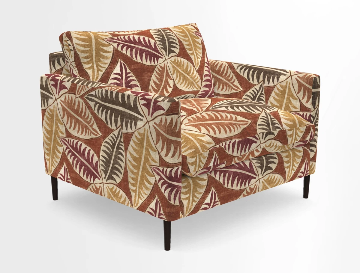 Heyshott Snuggler in Two Tone Plain Biscuit. Loose cover option available