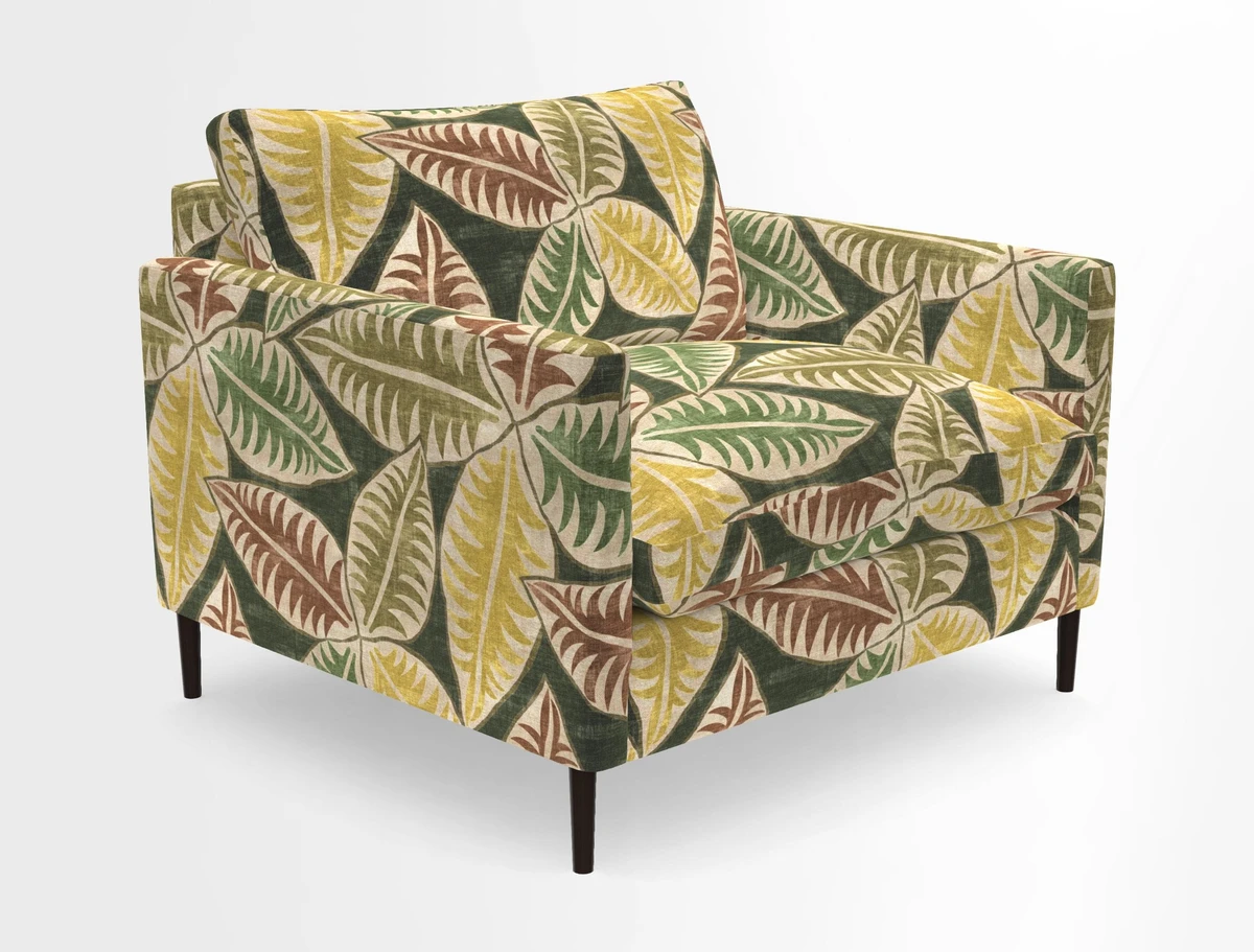 Heyshott Snuggler in Two Tone Plain Biscuit. Loose cover option available