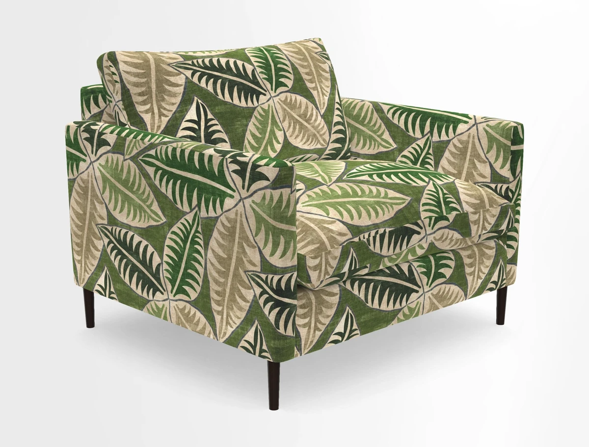 Heyshott Snuggler in Two Tone Plain Biscuit. Loose cover option available