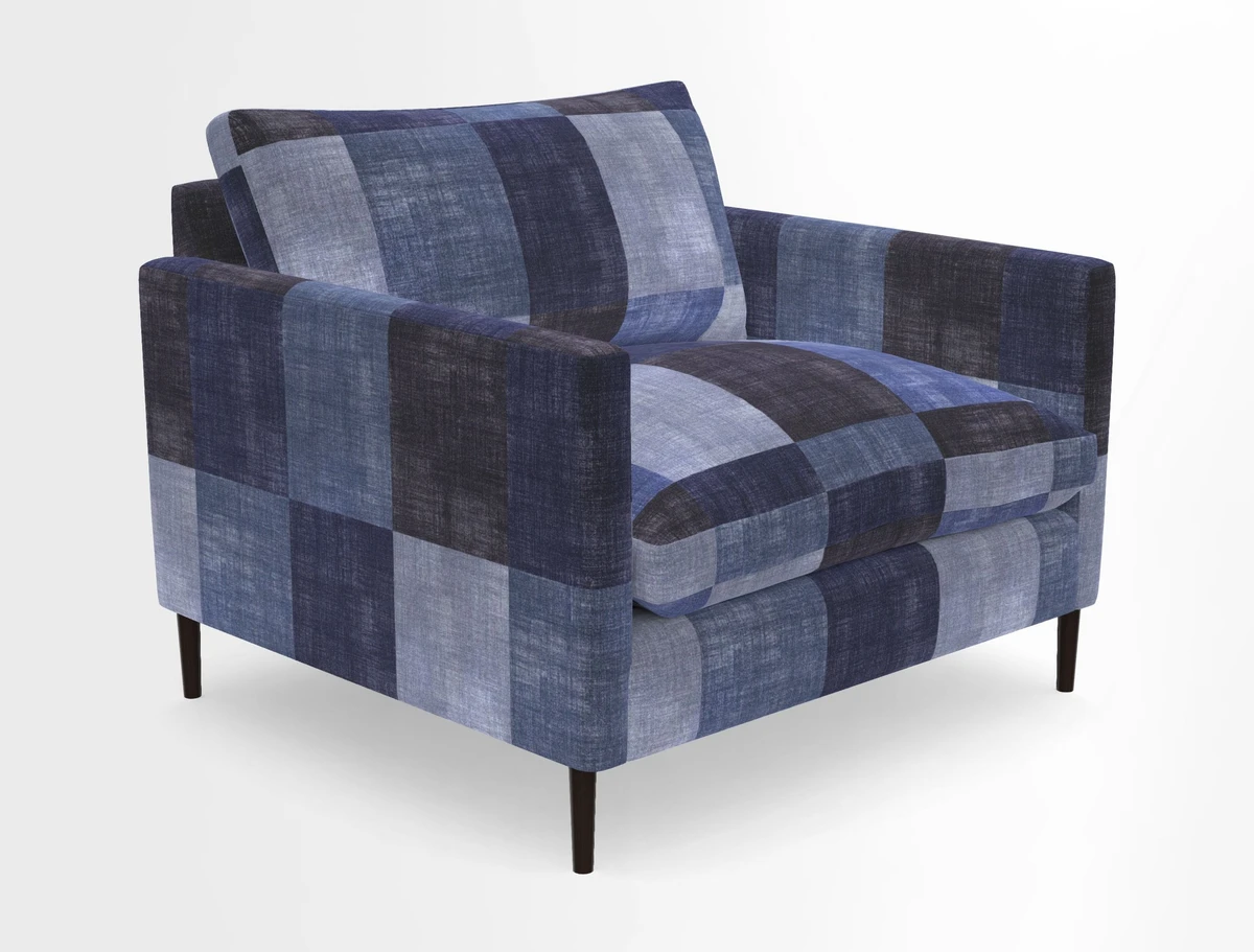 Heyshott Snuggler in Two Tone Plain Biscuit. Loose cover option available