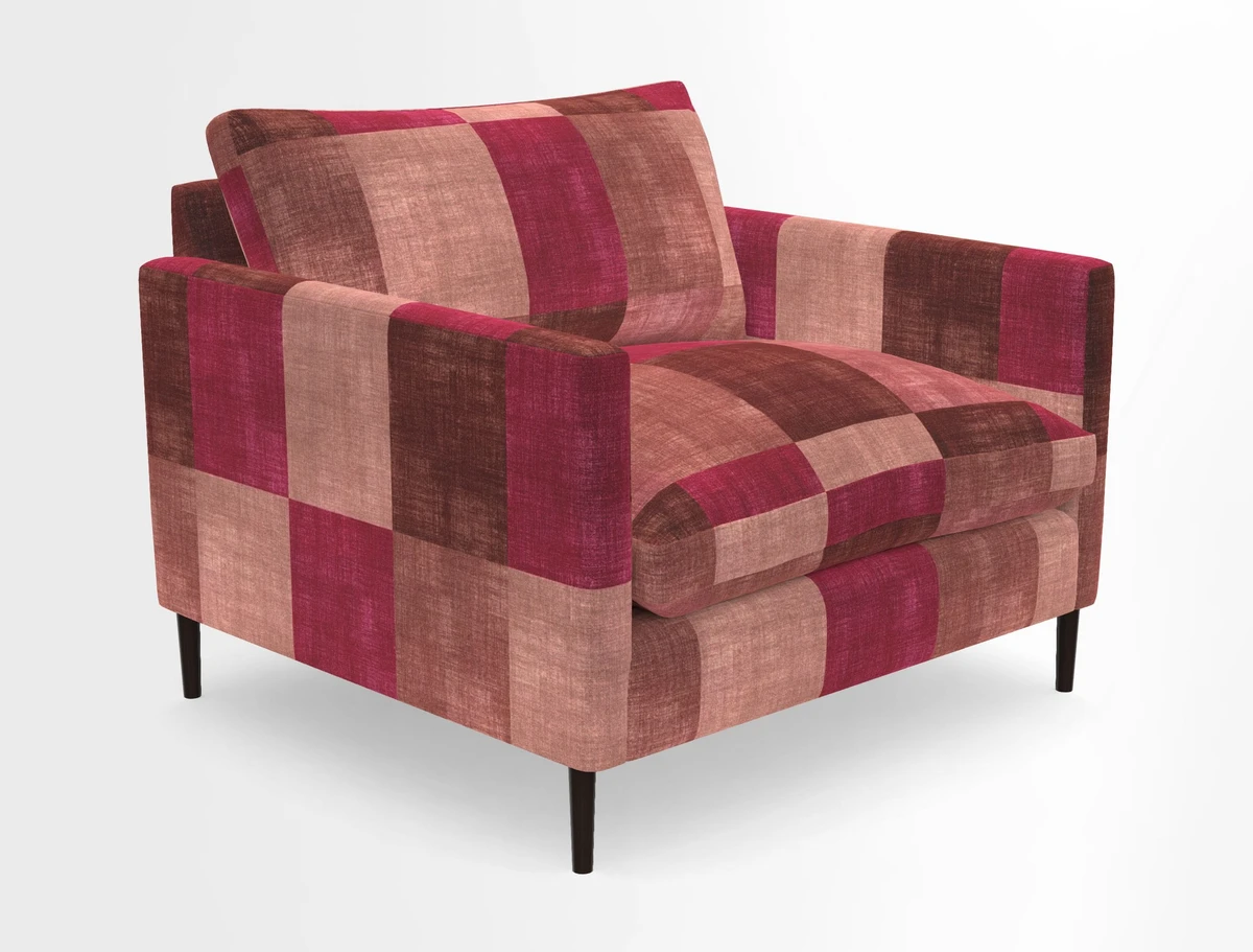 Heyshott Snuggler in Two Tone Plain Biscuit. Loose cover option available