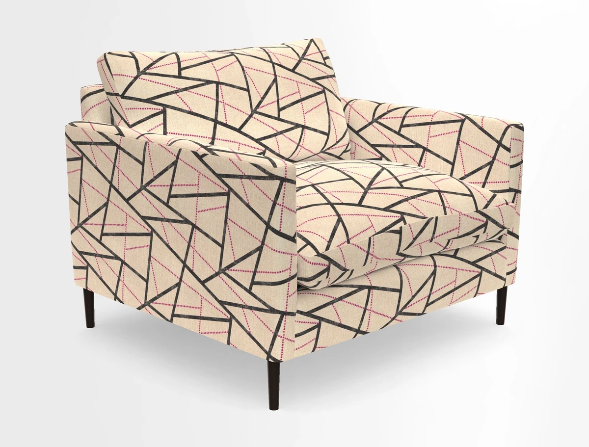 Heyshott Snuggler in Two Tone Plain Biscuit. Loose cover option available