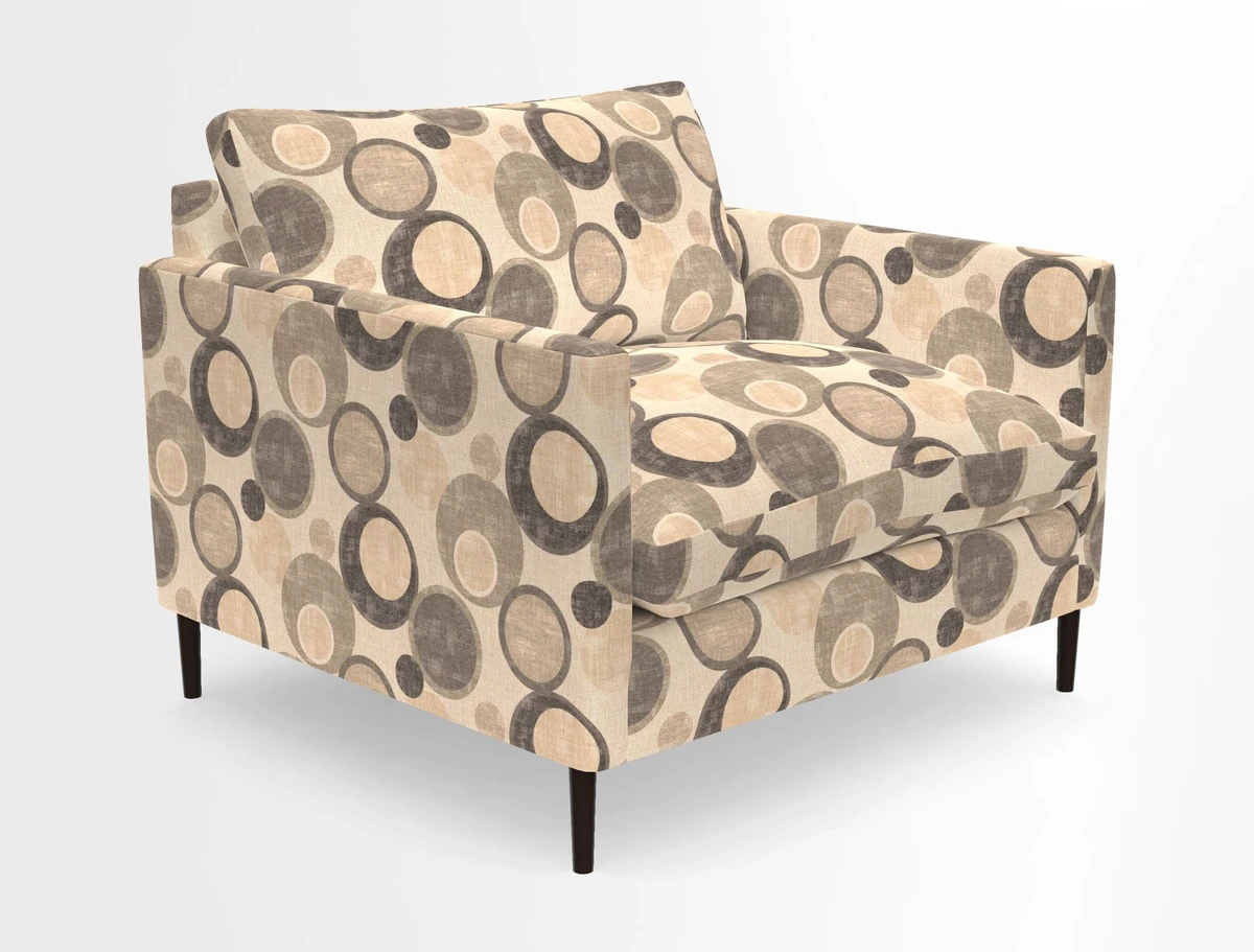 Heyshott Snuggler in Two Tone Plain Biscuit. Loose cover option available