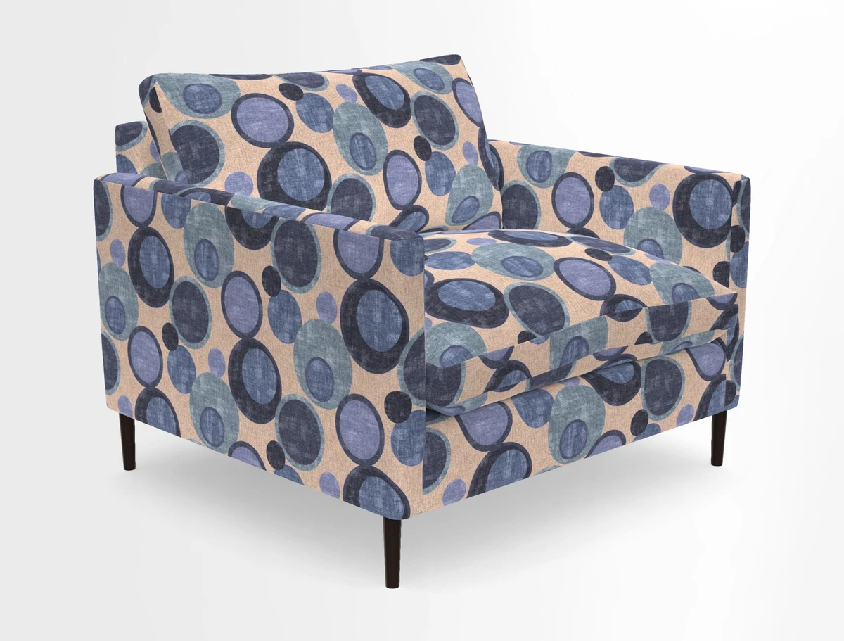 Heyshott Snuggler in Two Tone Plain Biscuit. Loose cover option available