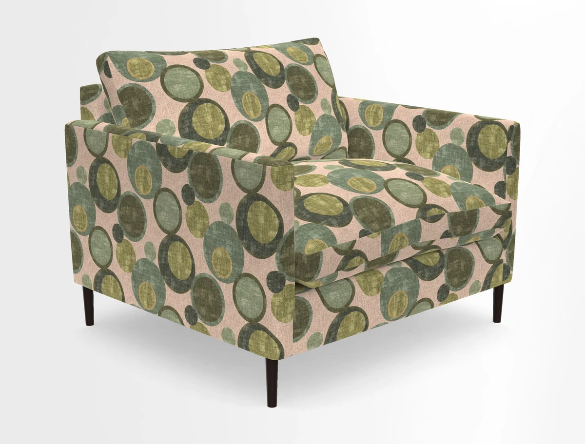 Heyshott Snuggler in Two Tone Plain Biscuit. Loose cover option available