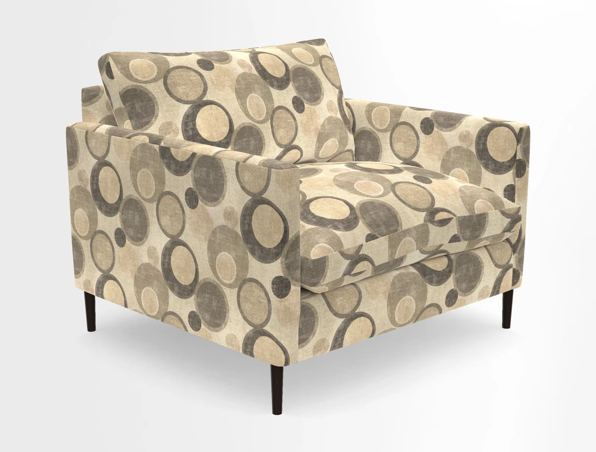 Heyshott Snuggler in Two Tone Plain Biscuit. Loose cover option available