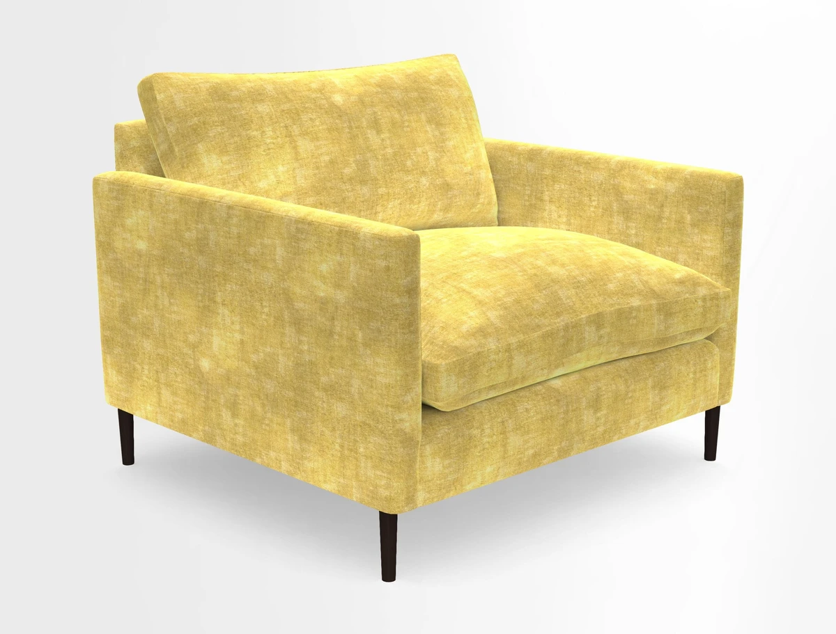 Heyshott Snuggler in Two Tone Plain Biscuit. Loose cover option available