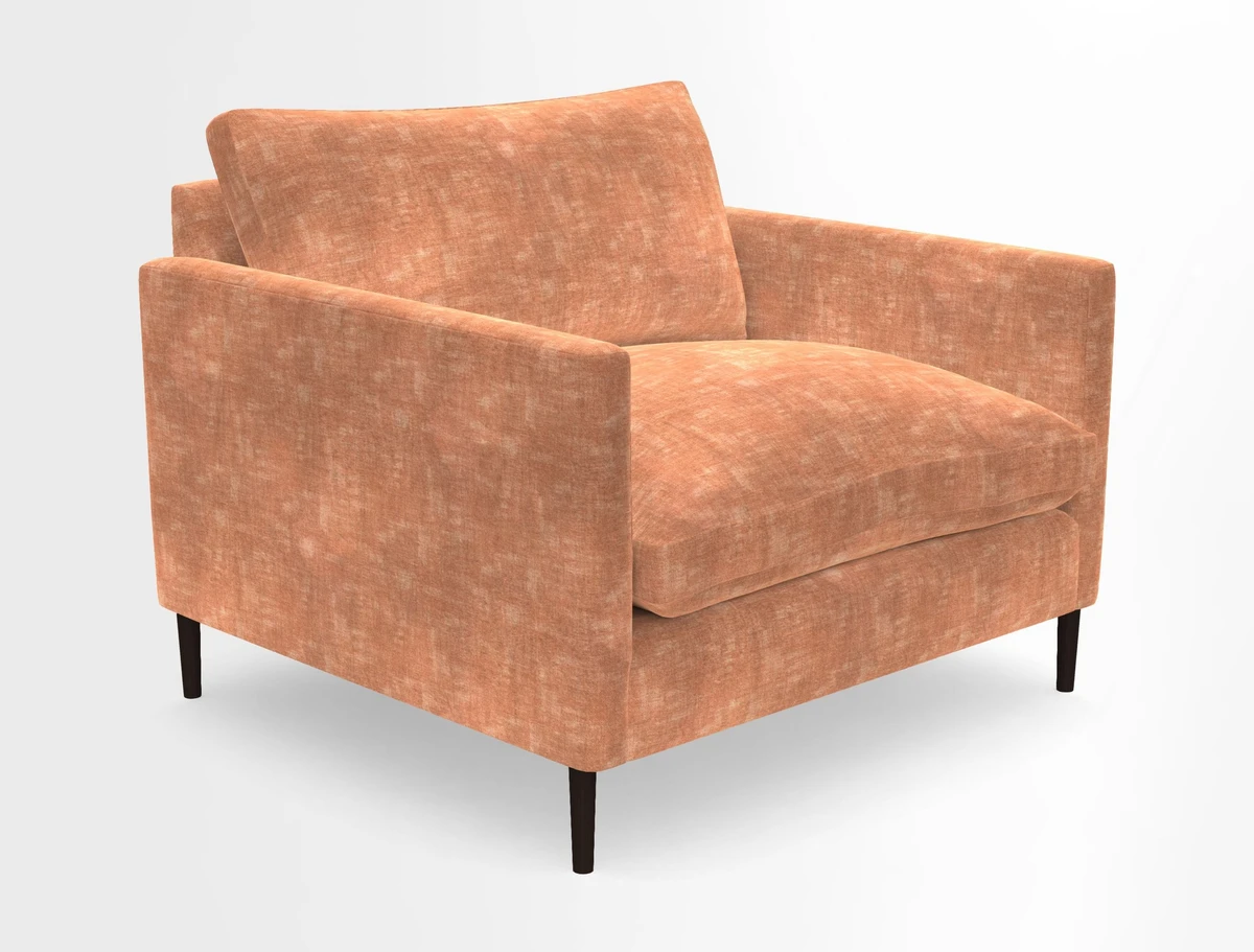 Heyshott Snuggler in Two Tone Plain Biscuit. Loose cover option available