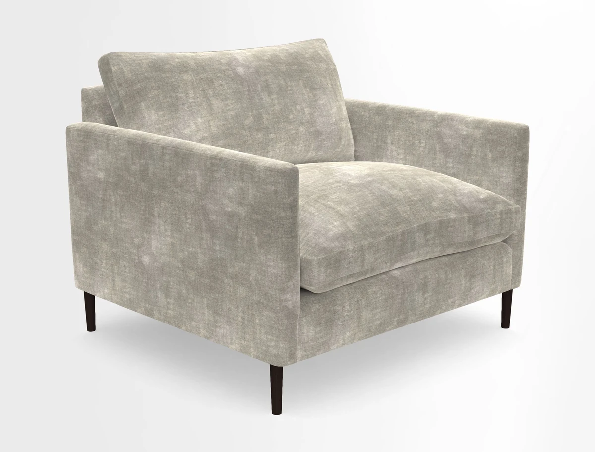 Heyshott Snuggler in Two Tone Plain Biscuit. Loose cover option available