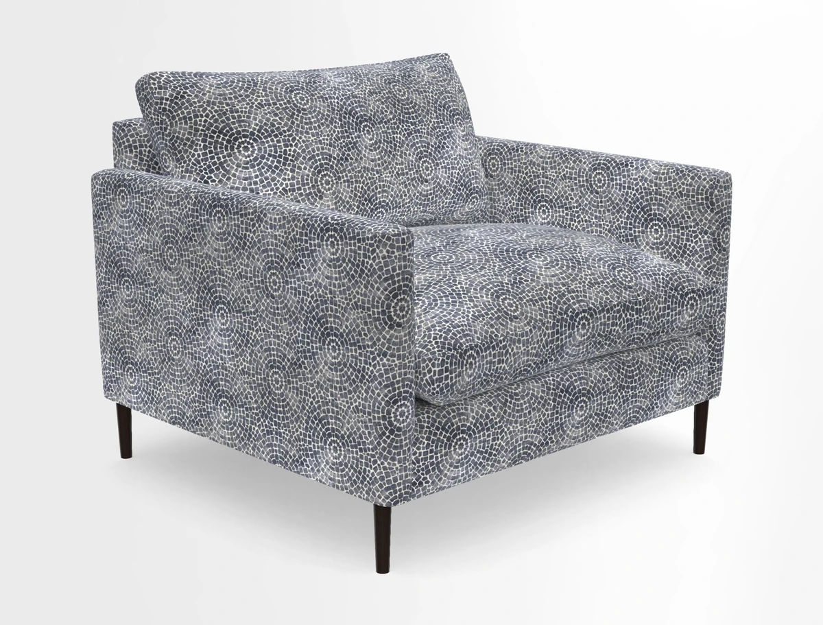 Heyshott Snuggler in Two Tone Plain Biscuit. Loose cover option available