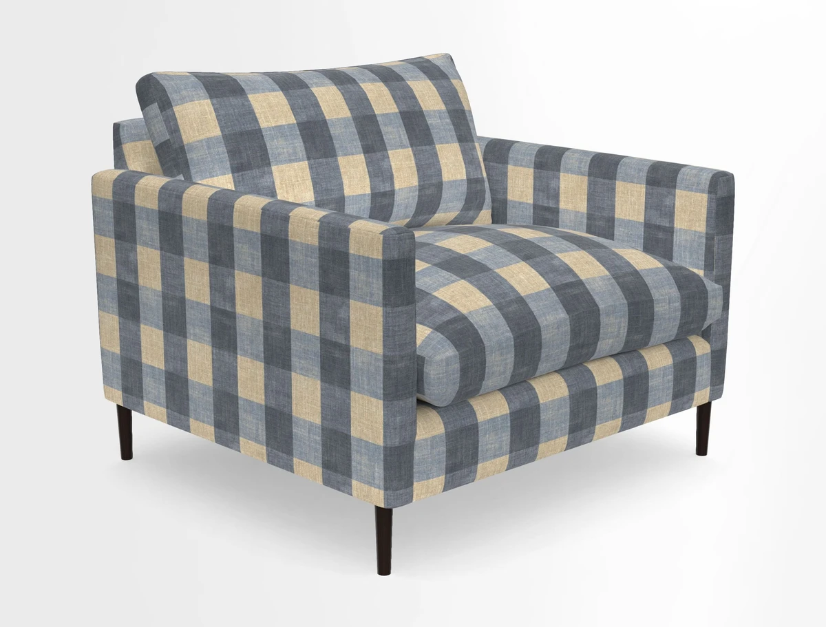 Heyshott Snuggler in Two Tone Plain Biscuit. Loose cover option available