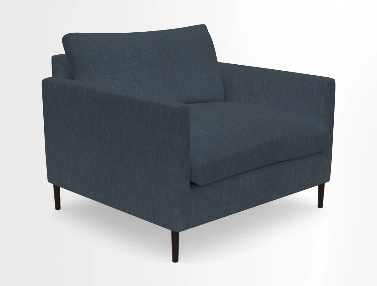 Heyshott Snuggler in Two Tone Plain Biscuit. Loose cover option available