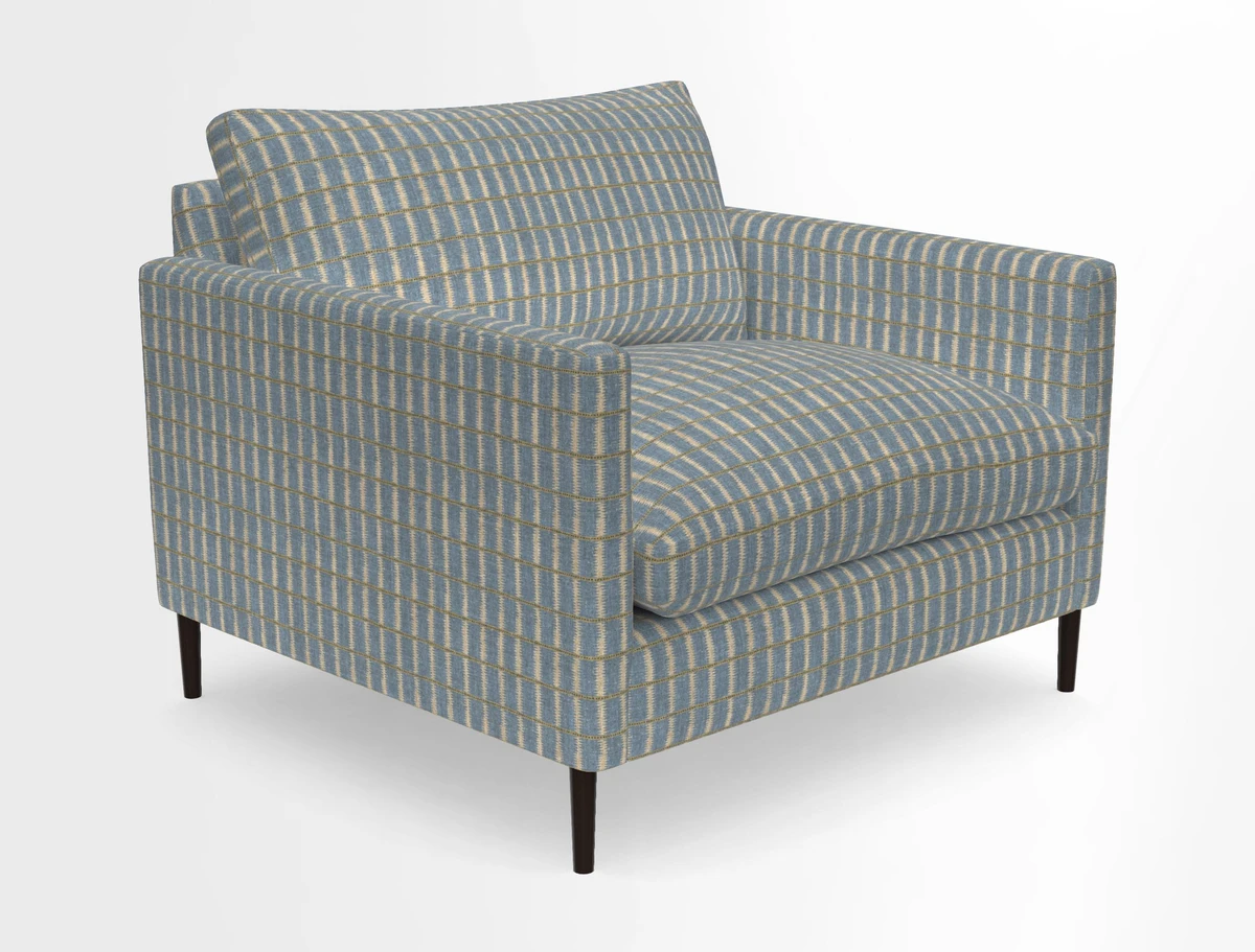 Heyshott Snuggler in Two Tone Plain Biscuit. Loose cover option available