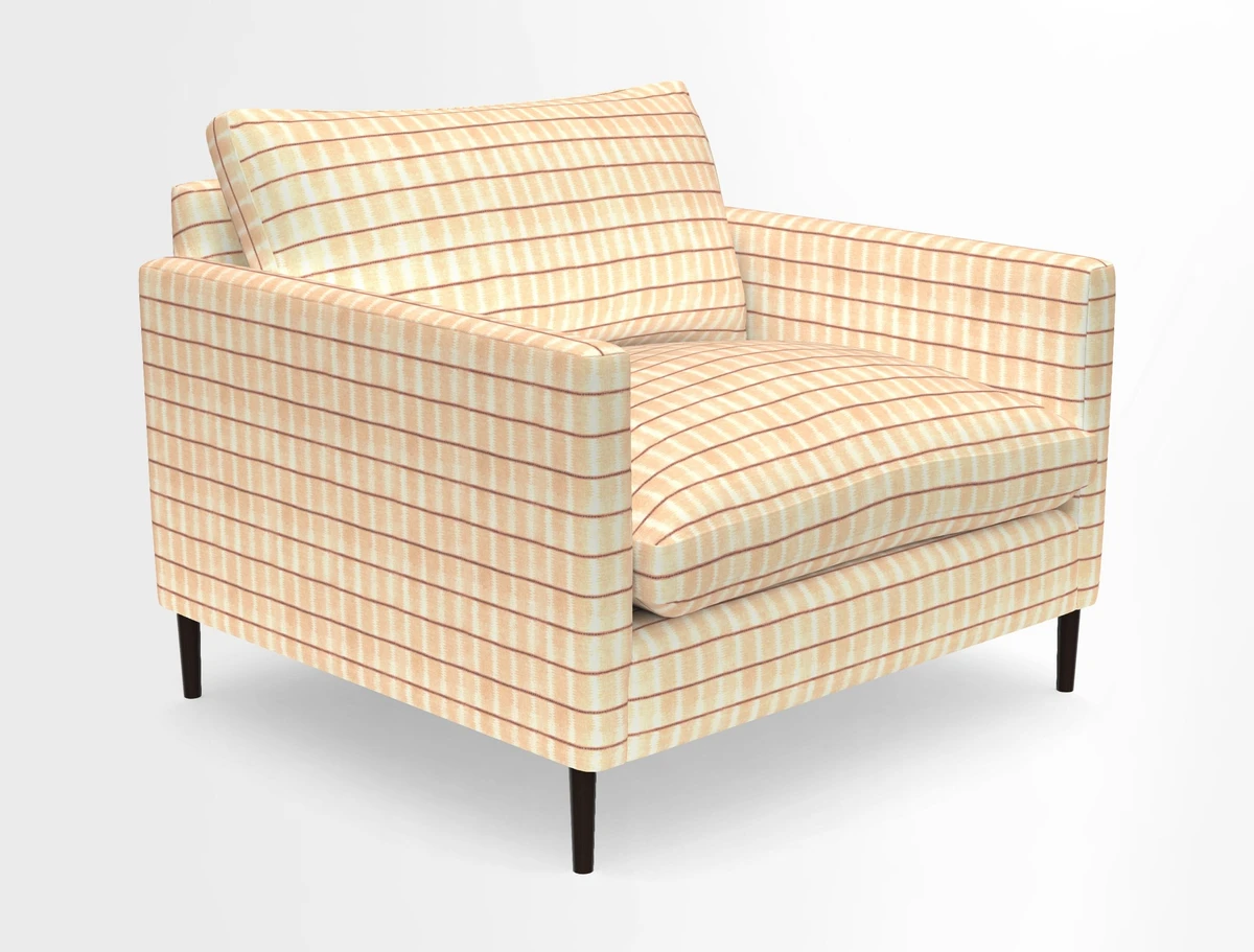 Heyshott Snuggler in Two Tone Plain Biscuit. Loose cover option available