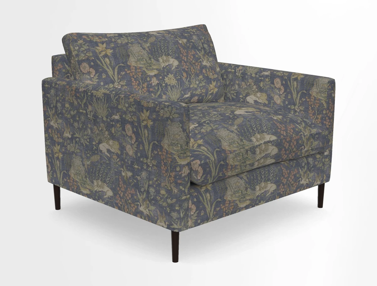 Heyshott Snuggler in Two Tone Plain Biscuit. Loose cover option available