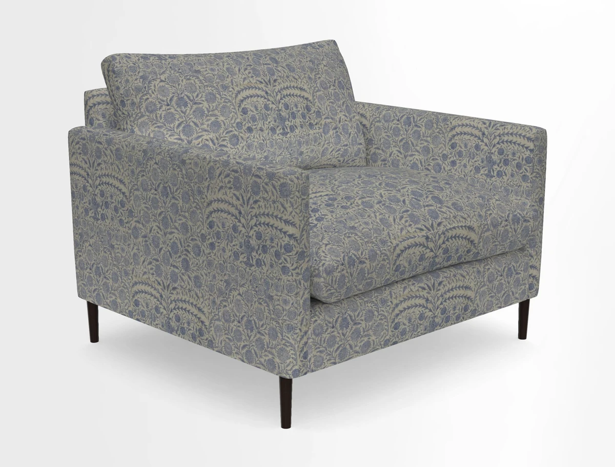 Heyshott Snuggler in Two Tone Plain Biscuit. Loose cover option available