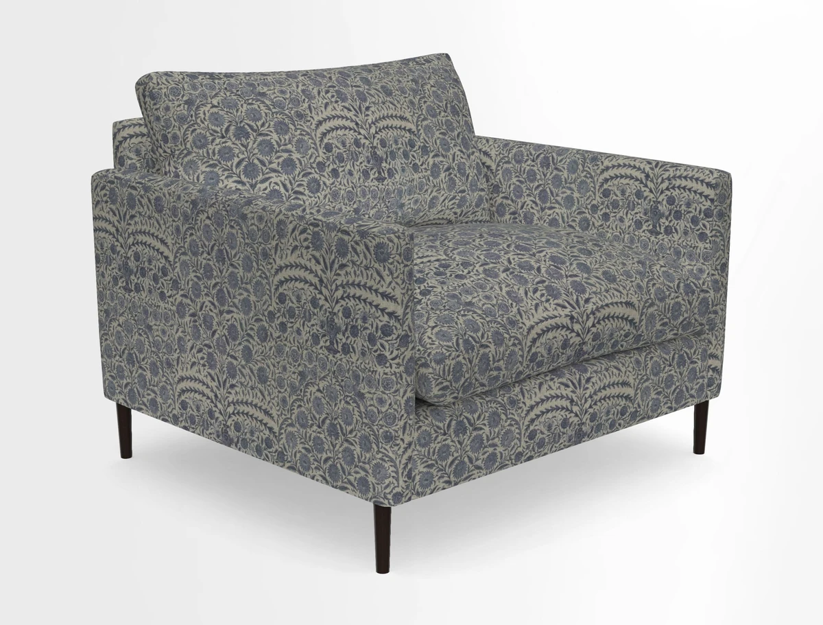 Heyshott Snuggler in Two Tone Plain Biscuit. Loose cover option available
