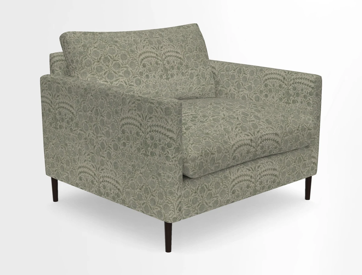 Heyshott Snuggler in Two Tone Plain Biscuit. Loose cover option available