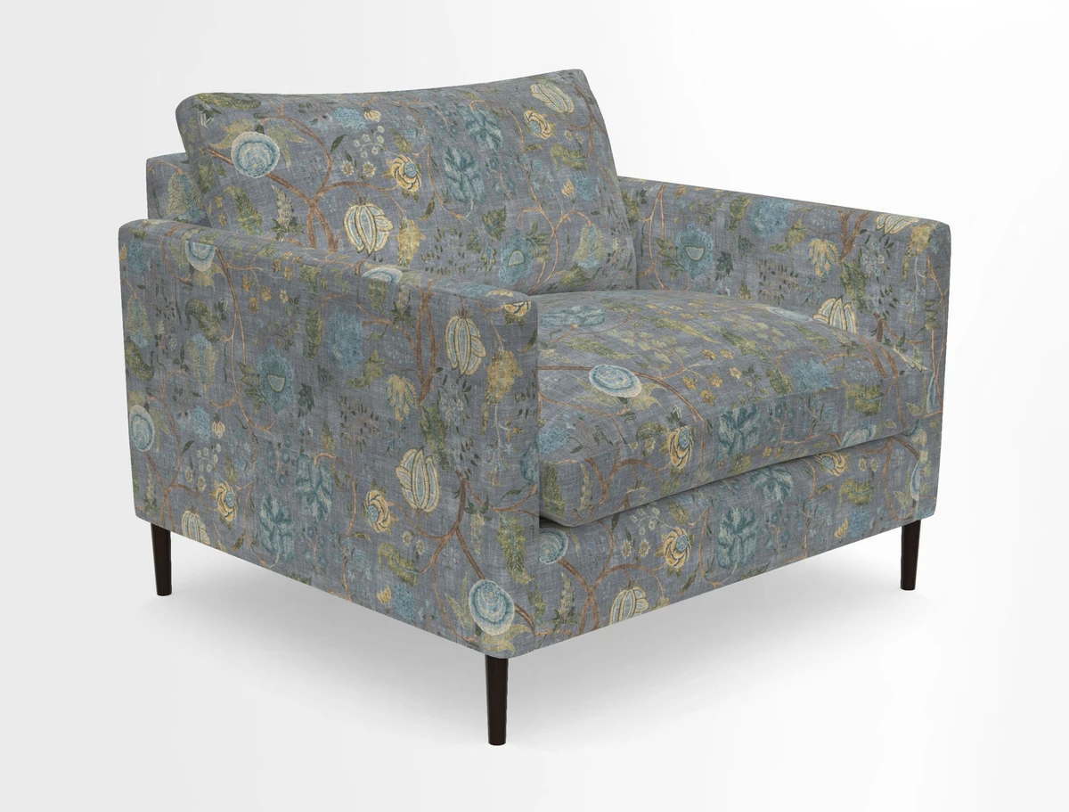 Heyshott Snuggler in Two Tone Plain Biscuit. Loose cover option available