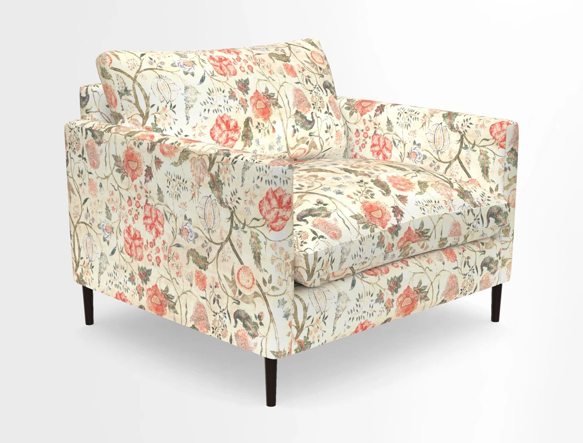 Heyshott Snuggler in Two Tone Plain Biscuit. Loose cover option available