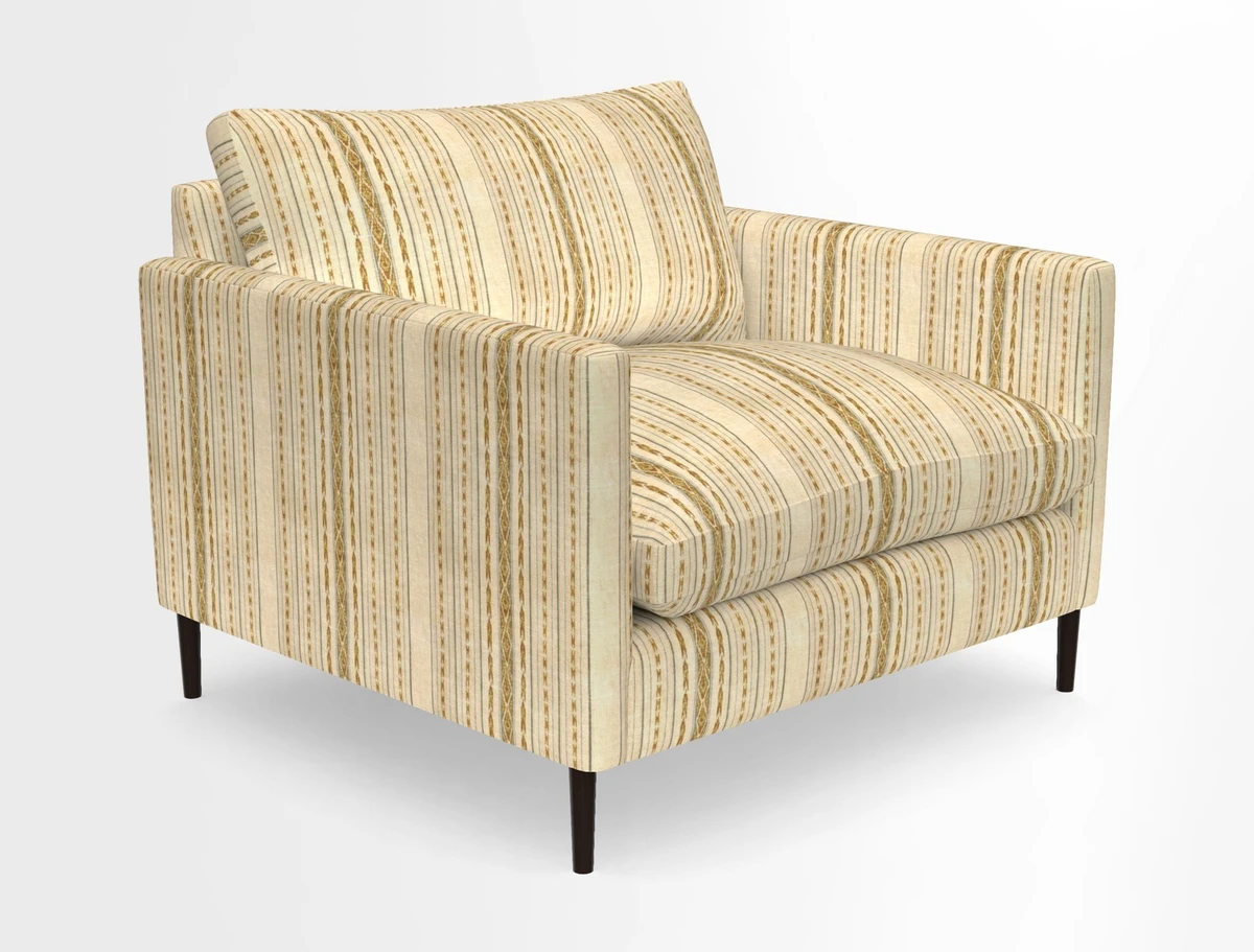 Heyshott Snuggler in Two Tone Plain Biscuit. Loose cover option available