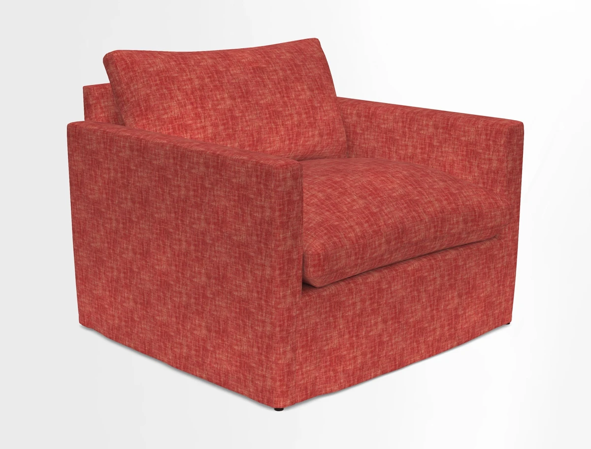 Heyshott Snuggler in Two Tone Plain Biscuit. Loose cover option available