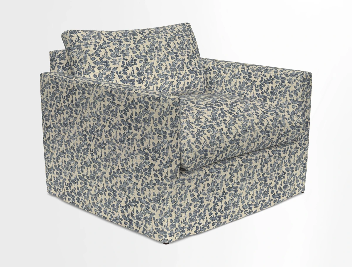 Heyshott Snuggler in Two Tone Plain Biscuit. Loose cover option available