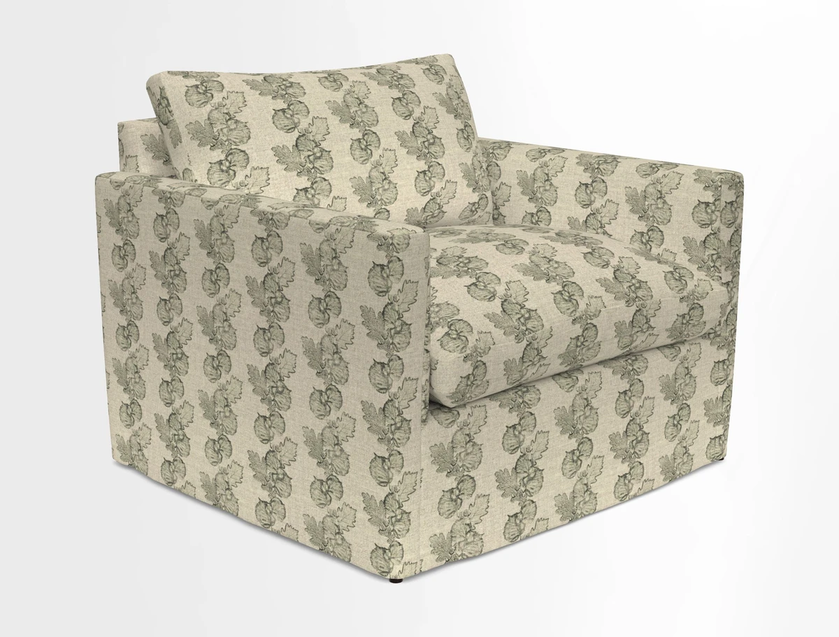 Heyshott Snuggler in Two Tone Plain Biscuit. Loose cover option available