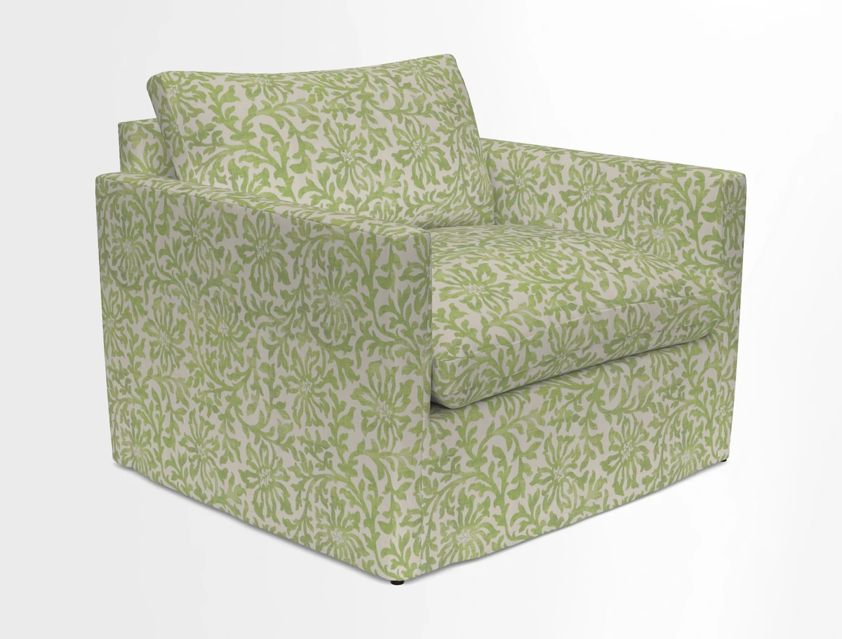 Heyshott Snuggler in Two Tone Plain Biscuit. Loose cover option available