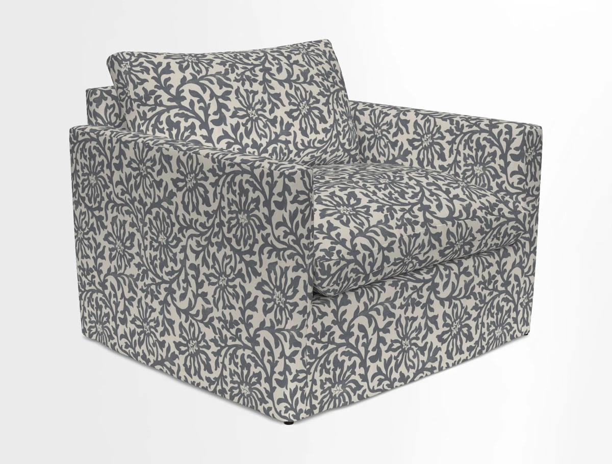 Heyshott Snuggler in Two Tone Plain Biscuit. Loose cover option available