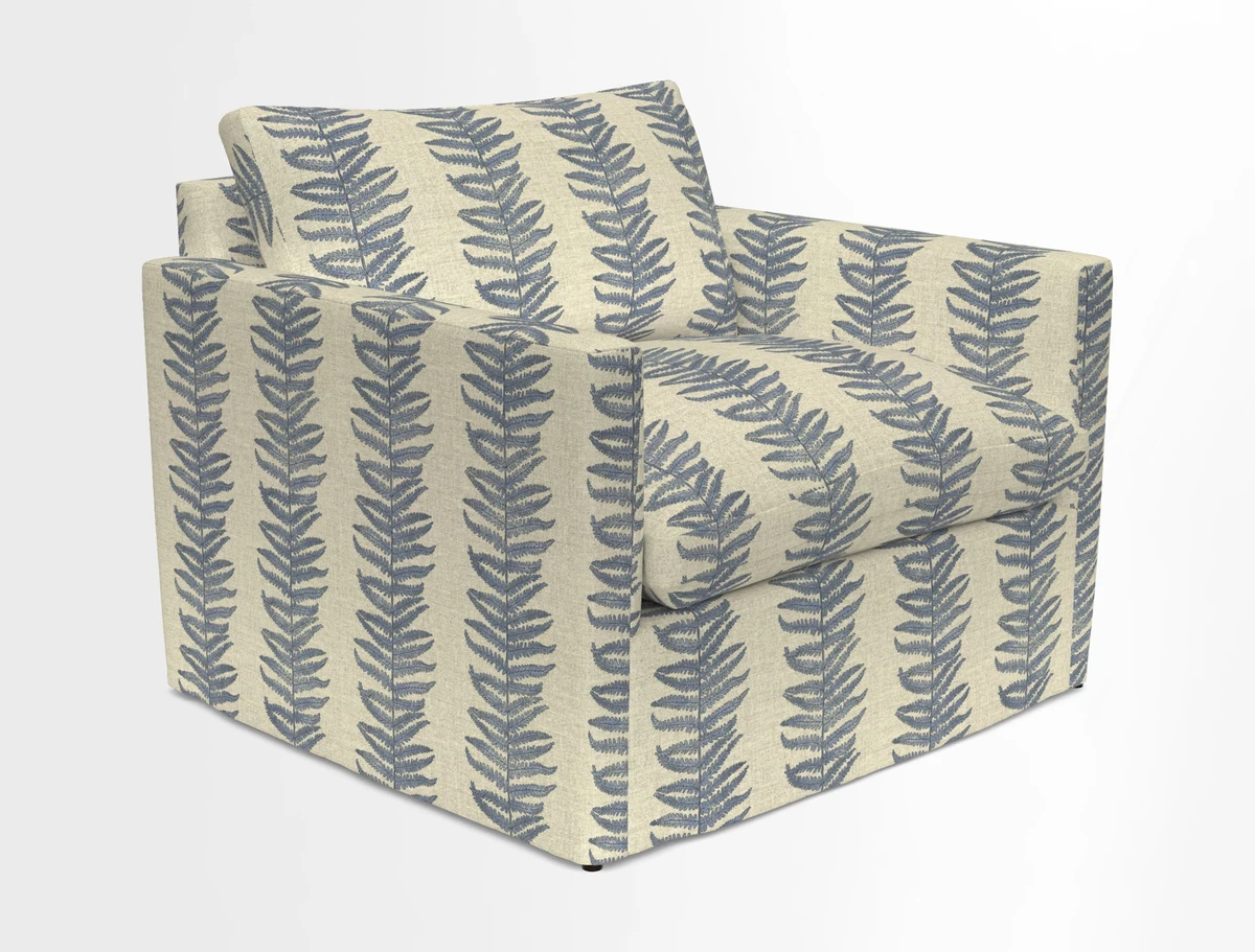 Heyshott Snuggler in Two Tone Plain Biscuit. Loose cover option available