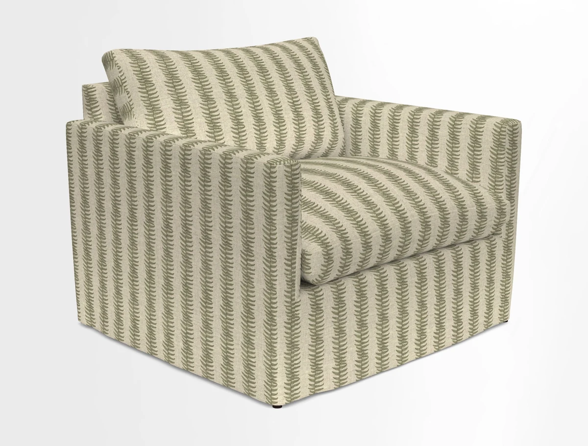Heyshott Snuggler in Two Tone Plain Biscuit. Loose cover option available