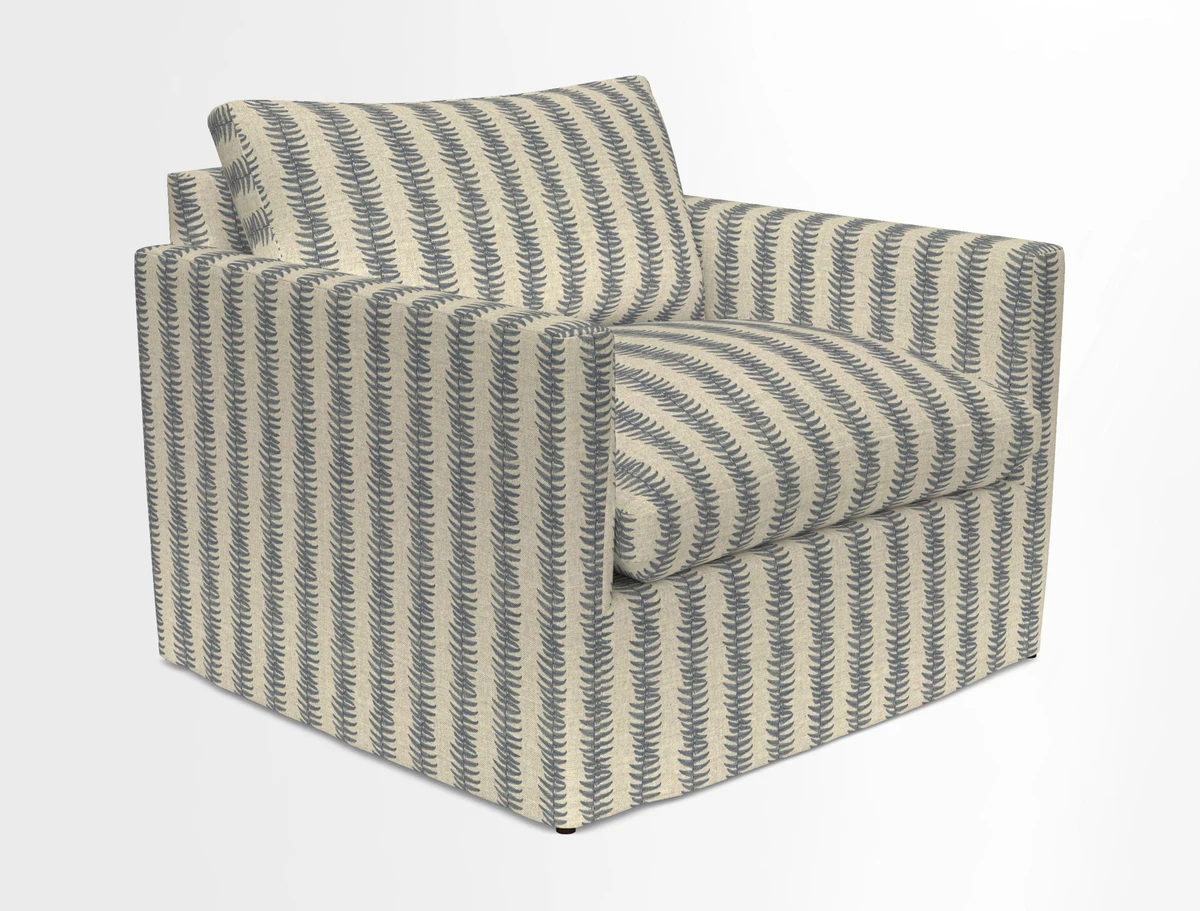 Heyshott Snuggler in Two Tone Plain Biscuit. Loose cover option available