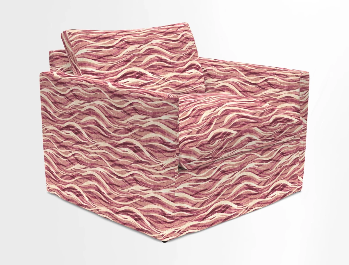 Heyshott Snuggler in Two Tone Plain Biscuit. Loose cover option available