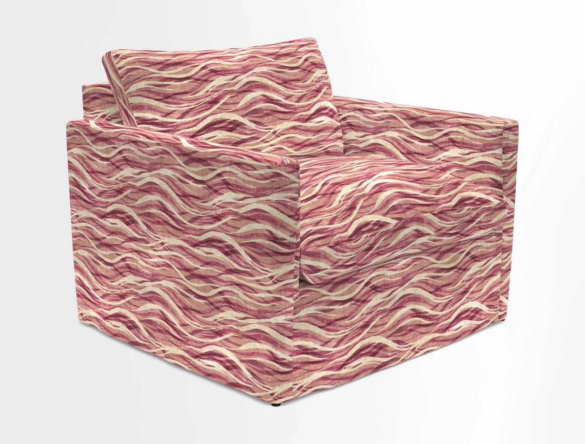 Heyshott Snuggler in Two Tone Plain Biscuit. Loose cover option available