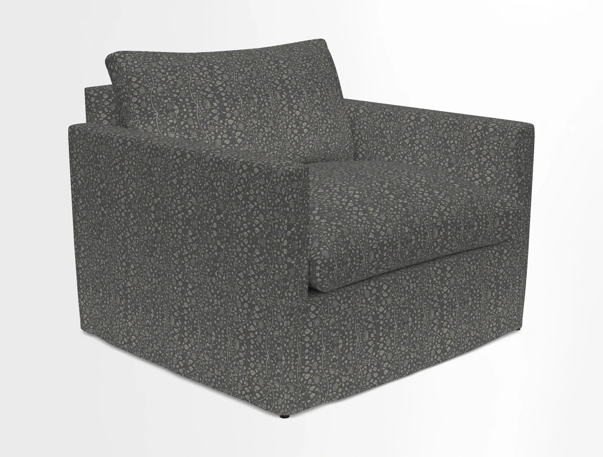 Heyshott Snuggler in Two Tone Plain Biscuit. Loose cover option available