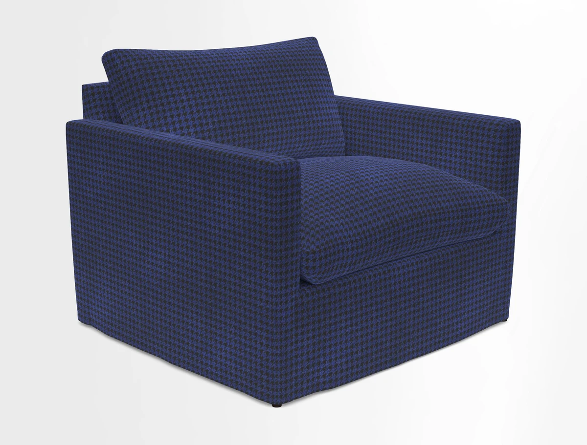 Heyshott Snuggler in Two Tone Plain Biscuit. Loose cover option available