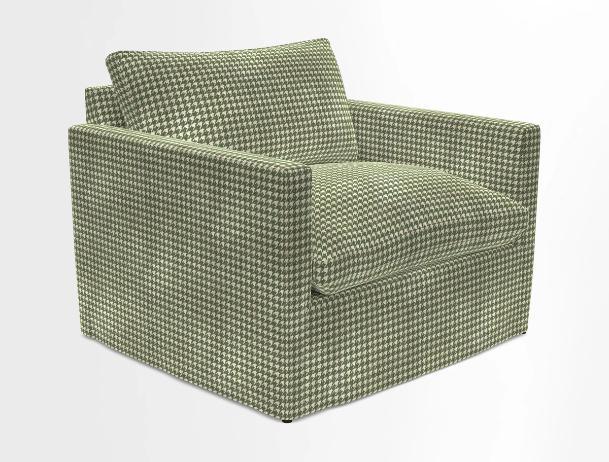 Heyshott Snuggler in Two Tone Plain Biscuit. Loose cover option available
