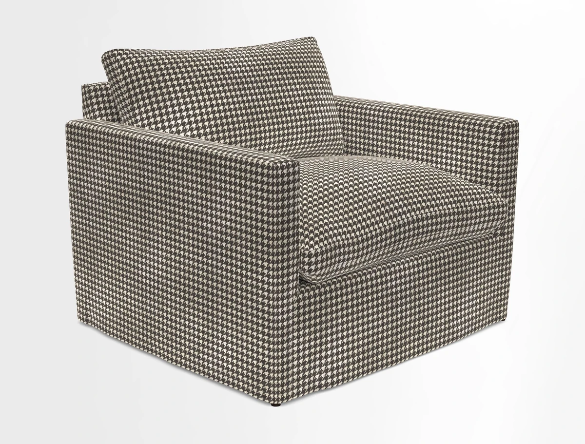 Heyshott Snuggler in Two Tone Plain Biscuit. Loose cover option available