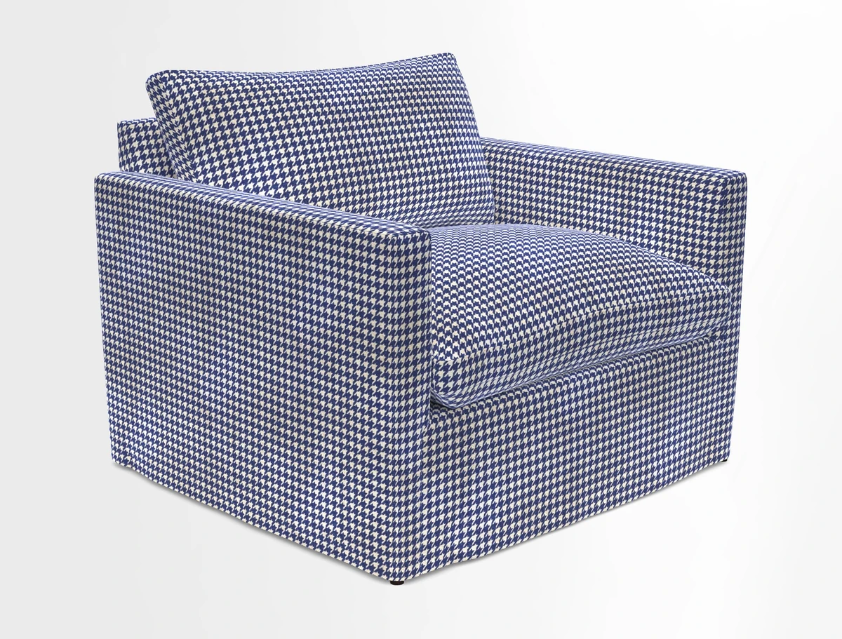 Heyshott Snuggler in Two Tone Plain Biscuit. Loose cover option available