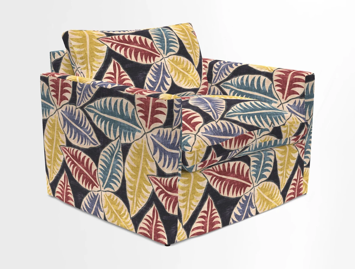 Heyshott Snuggler in Two Tone Plain Biscuit. Loose cover option available