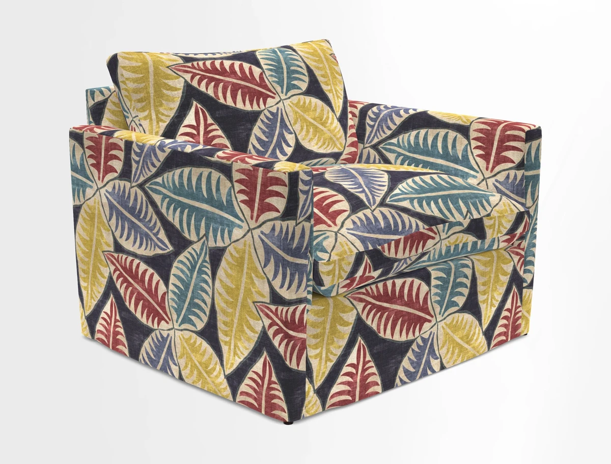 Heyshott Snuggler in Two Tone Plain Biscuit. Loose cover option available
