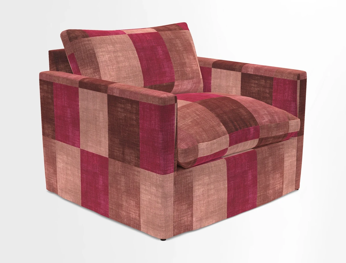 Heyshott Snuggler in Two Tone Plain Biscuit. Loose cover option available